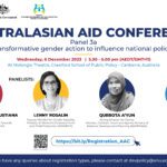AUSTRALASIAN AID CONFERENCE: “Harnessing Transformative Gender Action to Influence National Policy in Indonesia” (Panel 3a)