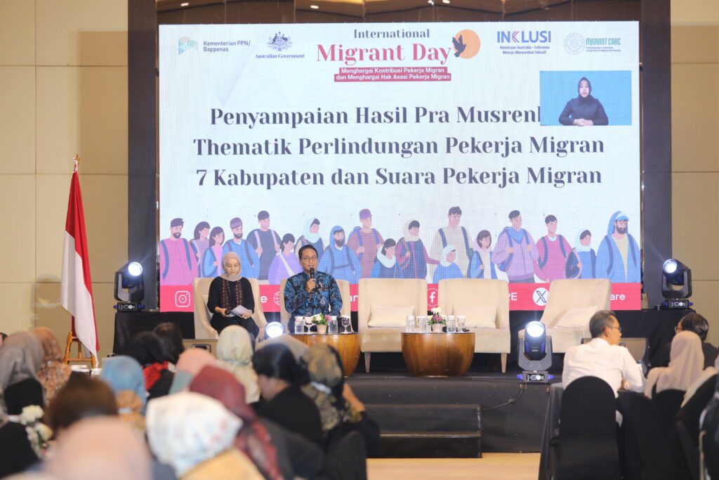 Migrant Day 2023: Musyawarah Perencanaan Pembangunan 'Perlindungan Pekerja Migran Indonesia' untuk Menghormati Kontribusi dan Hak-Hak Pekerja Migran. - INKLUSI