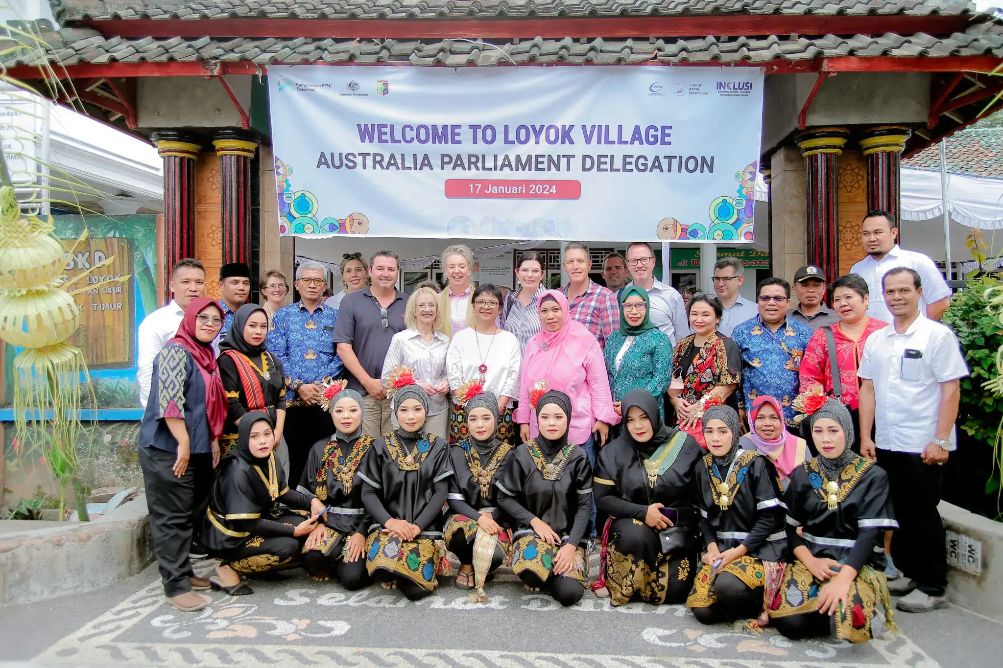 Australian Parliamentarians Visit INKLUSI Program in East Lombok - Loyok Village