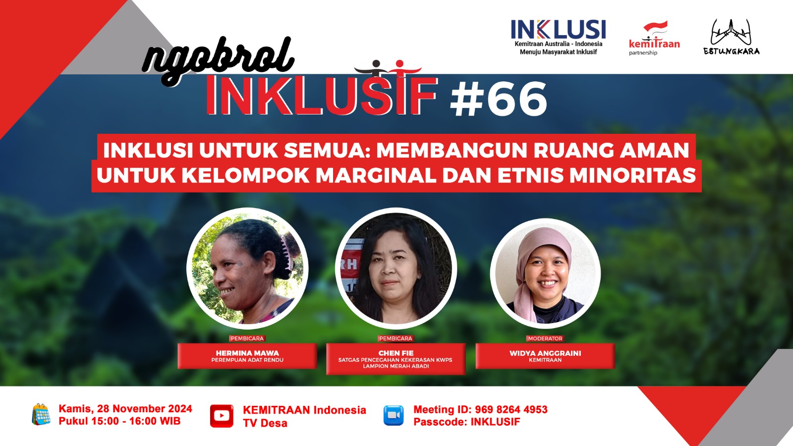 Inklusi untuk Semua: Membangun Ruang Aman Untuk Kelompok Marginal dan Etnis Minoritas | Ngobrol Inklusif #66 (Spesial 16 Hari Anti Kekerasan Terhadap Perempuan)