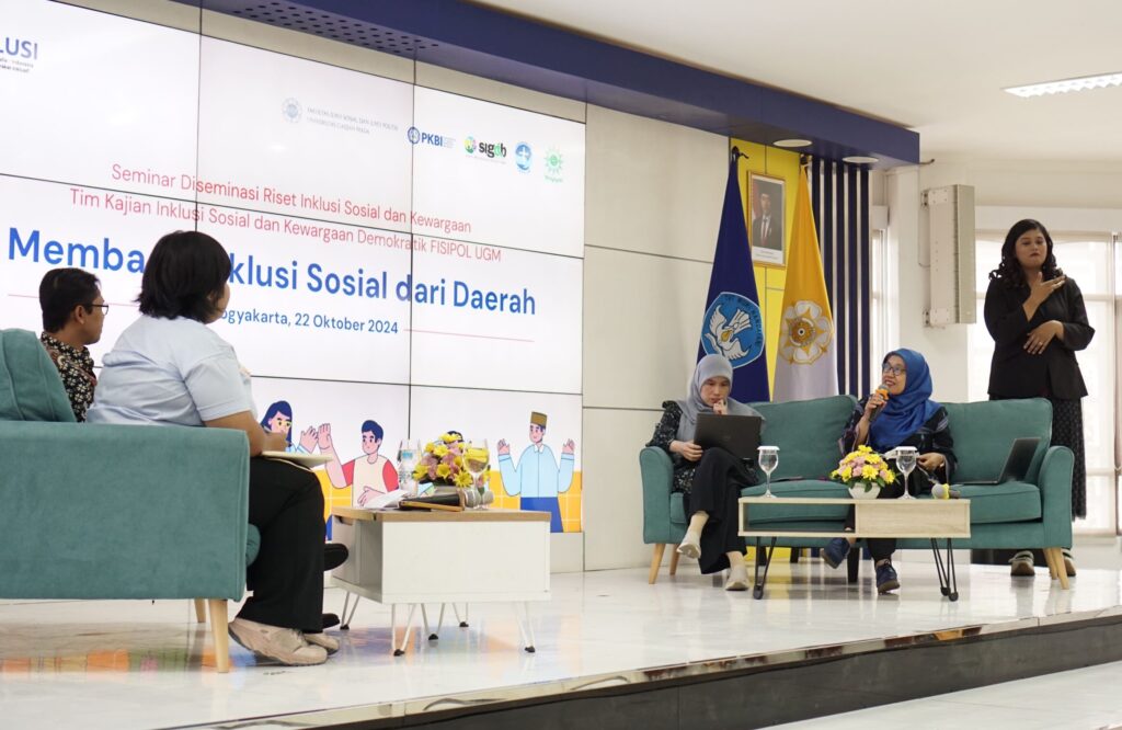 Seminar Diseminasi Riset Inklusi Sosial dan Kewargaan “Membaca Inklusi Sosial dari Daerah” - INKLUSI