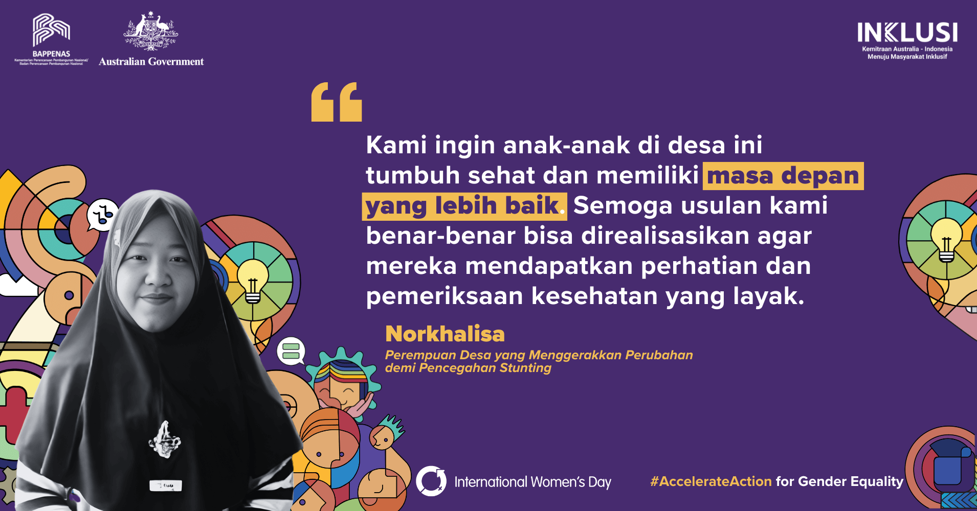 Norkhalisa, Perempuan Desa yang Menggerakkan Perubahan demi Pencegahan Stunting