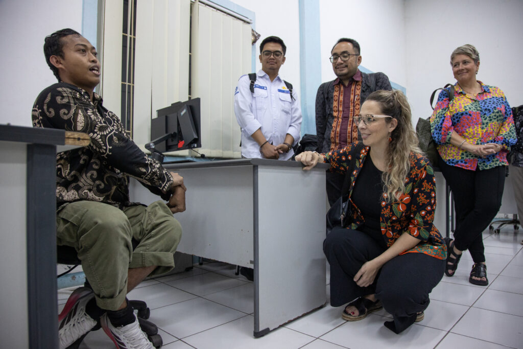 A Joint Monitoring Visit to Cirebon Power, which provides job training for persons with disabilities.