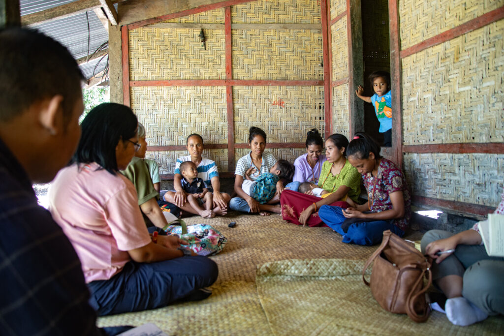 Members of UBSP Group in Kalamba Village in their monthly meeting.